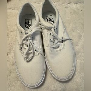 Vans White Canvas Sneakers